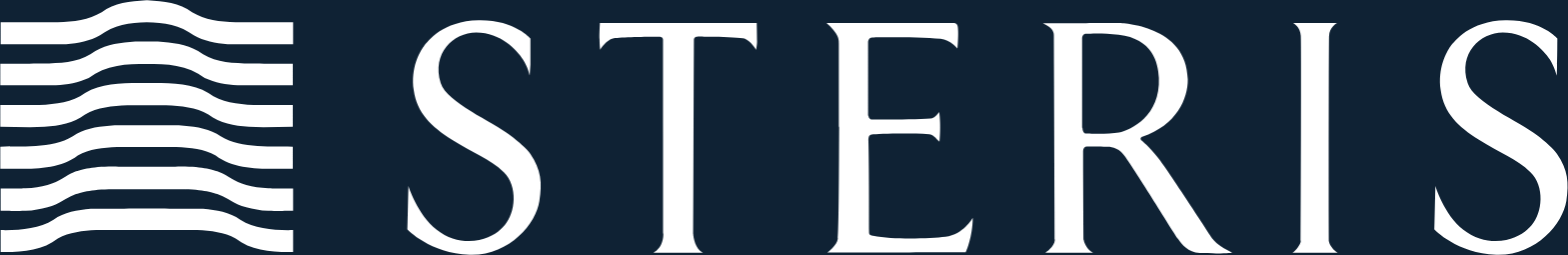 Steris (navy background)